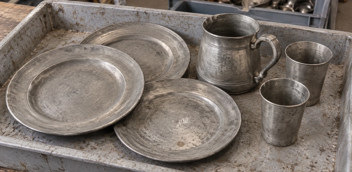 Zinnpreise ansehen – Teller, Becher und Krug